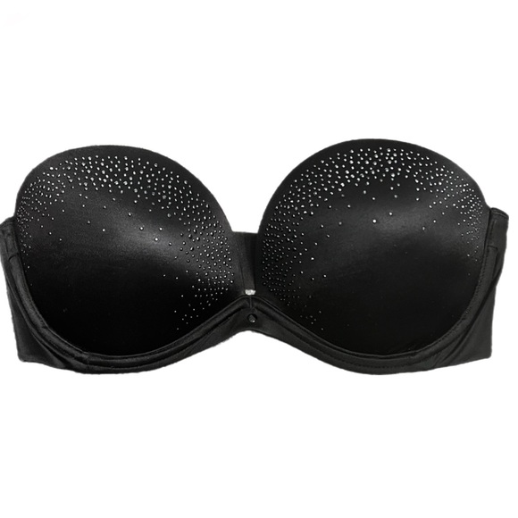 Victorias Secret Very Sexy Strapless Bling Rhinestones Embellished padded bra - Picture 2 of 3